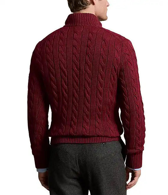 RL POLO - Ribbed Knit Cotton Sweater