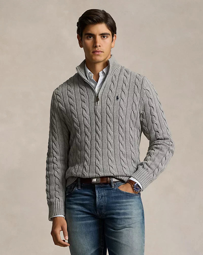 RL POLO - Ribbed Knit Cotton Sweater