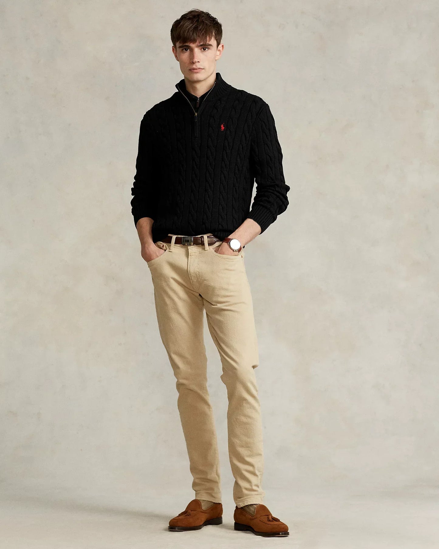 RL POLO - Ribbed Knit Cotton Sweater